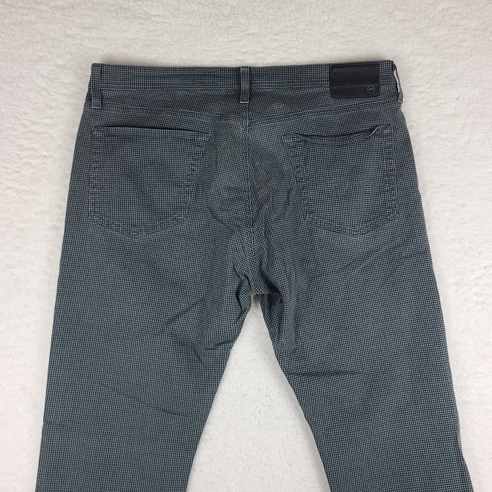 AG‎ Adriano Goldschmied Pants Mens 38x34 Gray Black The Everett Slim Straight